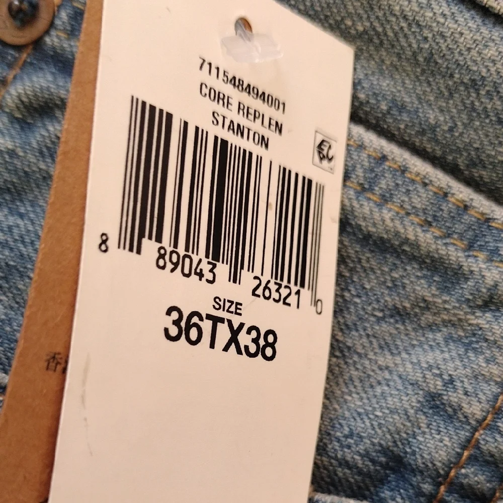 Polo Ralph Lauren The Hampton Relaxed Straight Men's 36Tx38 Denim Blue Jeans